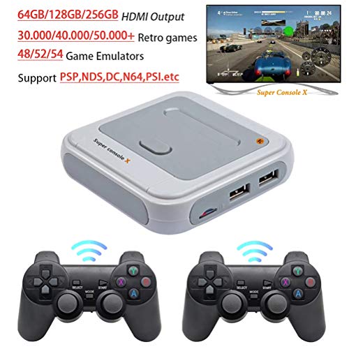 Hoonee R8 Super Retro Spielekonsole, Mini TV Videospiel-Player, drahtlose Dual-2,4-G-Controller, 48/52 Emulatoren… – Bild 3
