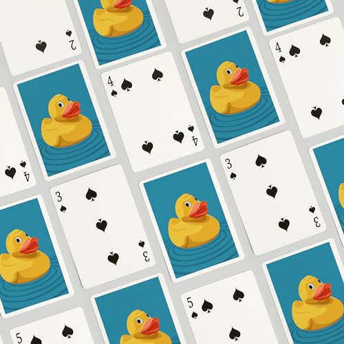 Baraja de cartas Rubber Duck Poker 52 piezas miniatura 4