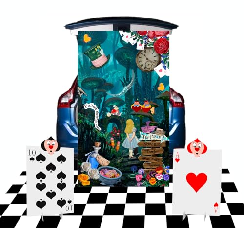Alice Party Decorations,Trunk or Treat Car Decorations Kit for SU...