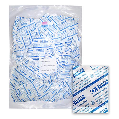 2000 CC [15 Packets] Premium Oxygen Absorbers for Food Storage, Oxygen Scavengers Packets(1 Bag of 15 Packets) - ISO 9001 Certified Facility Manufactured Oxygen Absorbers