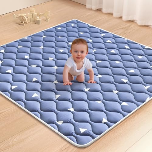 Premium Foam Baby Play Mats for Floor, 50x50 Playpen Mat, Thicken Soft Cushioning Foam Playmats for Infants, Babies, Toddlers, Non-Slip & Machine Washable
