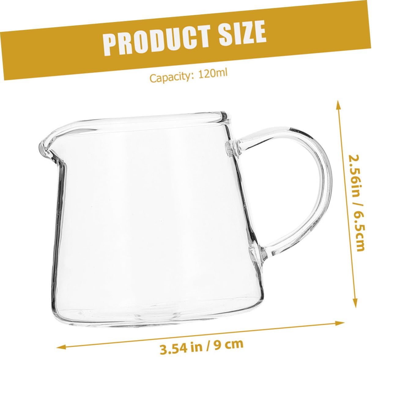 HOLIDYOYO Multi-function Drinking Cup Tea Mug Sauce Pitcher Glass Creamer Transparent