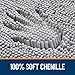 OLANLY Bathroom Rugs 30x20, Extra Soft Absorbent Chenille Bath Rugs, Rubber Backing Quick Dry, Machine Washable Bath Mats for Bathroom Floor, Tub and Shower, Home Decor Accessories, Grey