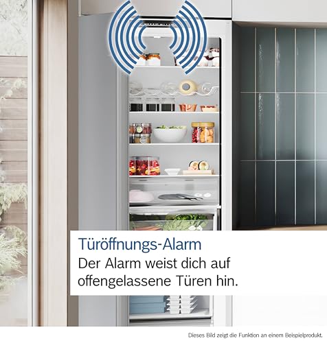 Bosch KGE39AICA, Serie 6, Kühl-Gefrier-Kombination, 201 x 60 cm, 249 L Kühlen & 94 L Gefrieren, LowFrost, BigBox für Gefriergut, längere Frische mit VitaFresh, Leise mit 38 dB, LED, AntiFingerprint – Bild 5