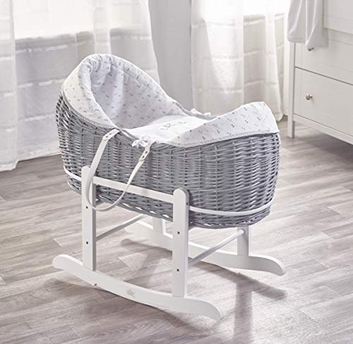 kinder valley white waffle white wicker pod