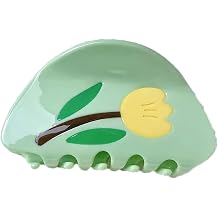 Tulip Hair Clips,Tulip Claw Clips,Flower Hair Claw Clip,Acetate Hair Clips,Small Claw Clips for Girl Green