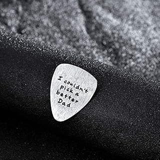 Bespmosp Médiator de guitare en acier inoxydable avec inscription en anglais « I couldn’t Pick a Better Dad » Cadeau de fête des pères - Les Beatles, Paul McCartney, John Lennon, RIngo Starr, George Harrison Bespmosp Médiator de guitare en acier inoxydable avec inscription en anglais « I couldn't Pick a Better Dad » Cadeau de fête des pères – Image 3
