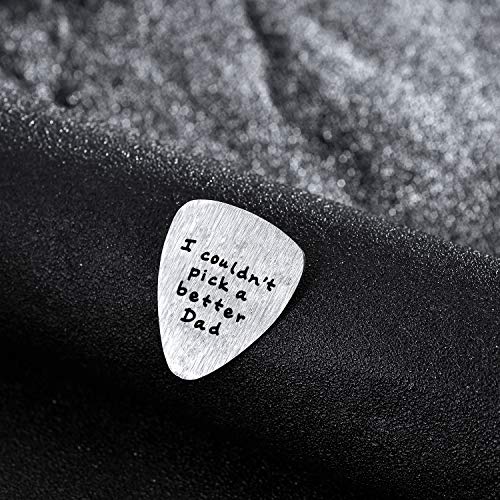 Bespmosp Médiator de guitare en acier inoxydable avec inscription en anglais « I couldn’t Pick a Better Dad » Cadeau de fête des pères - Les Beatles, Paul McCartney, John Lennon, RIngo Starr, George Harrison Bespmosp Médiator de guitare en acier inoxydable avec inscription en anglais « I couldn't Pick a Better Dad » Cadeau de fête des pères – Image 4
