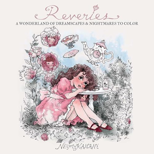 Reveries: A Wonderland of Dreamscapes and Nightmares to Color (Dover Adult Coloring Books)のサムネイル