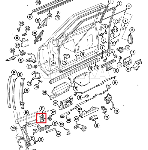 Rexka 50Pcs Door Lock Tailgate Handle Rod Clips For Gm Gmc Buick Chevrolet Oldsmobile 3998009, 9711304 1956-On #TOP5