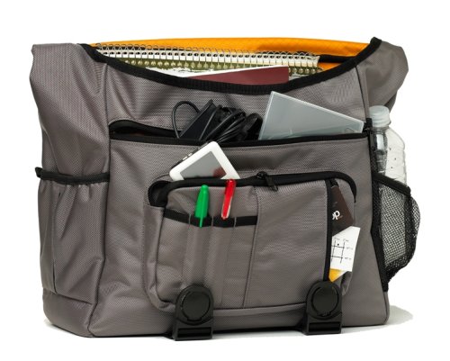 BumBakPak Flow Hybrid Messenger/Backpack Laptop Bag Titanium/Tango Medium Computers & Accessories