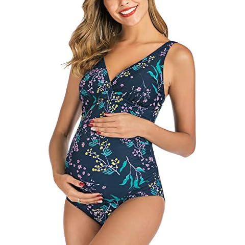 EastElegant Maternity Floral One-Piece Swimsuit Cover