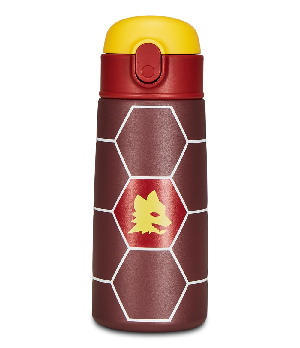 Victoria Niño AS Roma Seven - Mochila Escolar Extensible A.S. Roma Fútbol – Hacia La Victoria, Color Amarillo Y Rojo – Mochila Doble Compartimento Desmontable Bolsa Futbol Niño