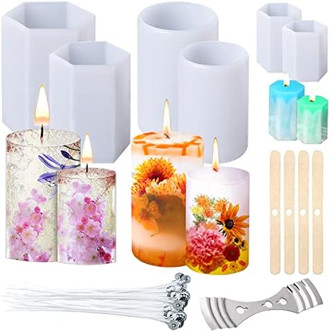 LBING Silicone Candle Moulds for DIY Aromatherapy Cover