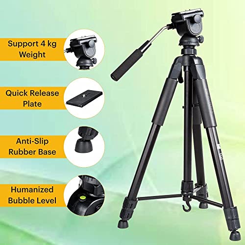 Kodak T340 (72.83 Inch) Tripod for DSLR, Camera |Operating Height: 6.06 Feet | Maximum Load Capacity amazinggiftidea-com