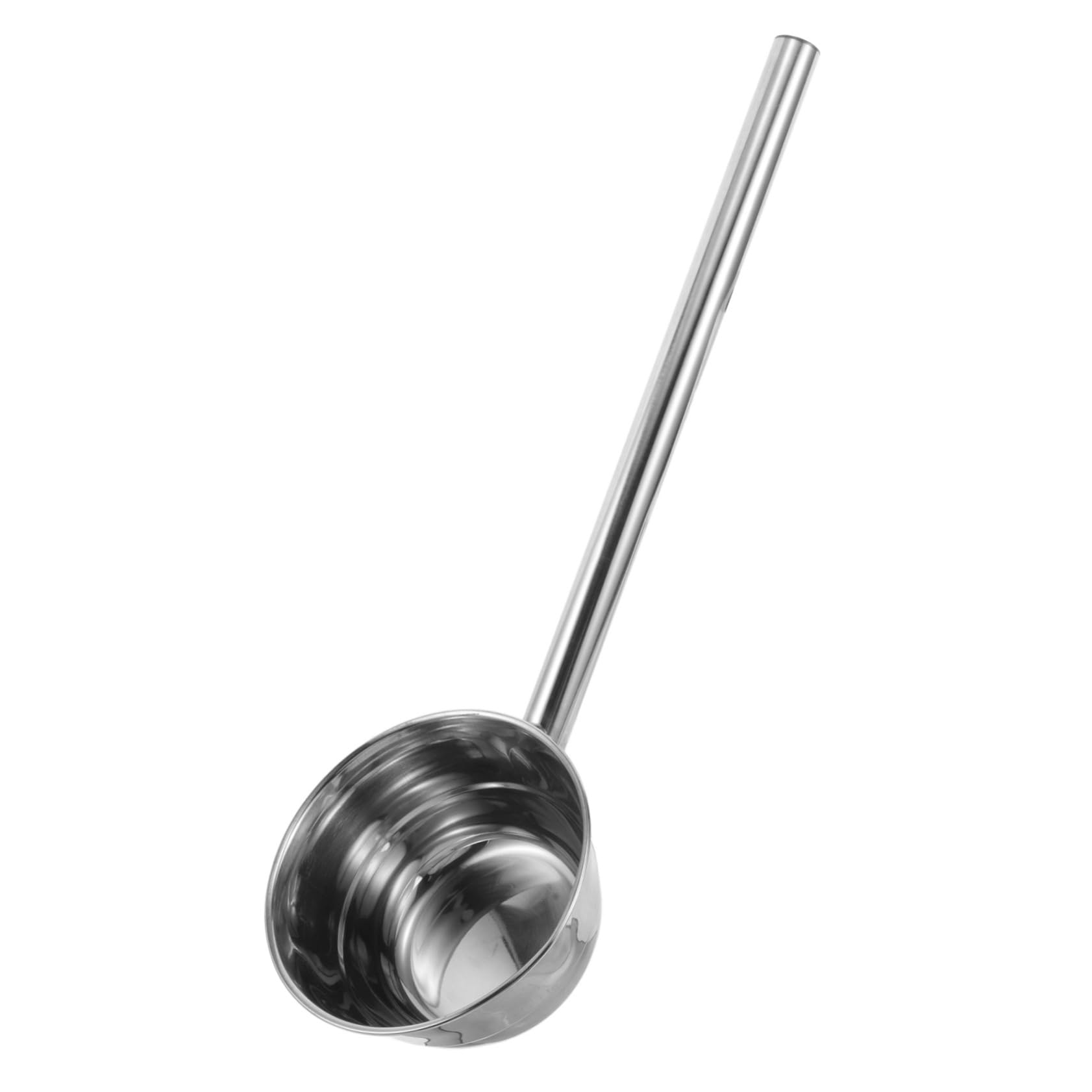 OKUMEYR Long Handle Water Ladle Stainless Steel Soup Ladle Ladles for Household Serve Spout Thicken Large Home