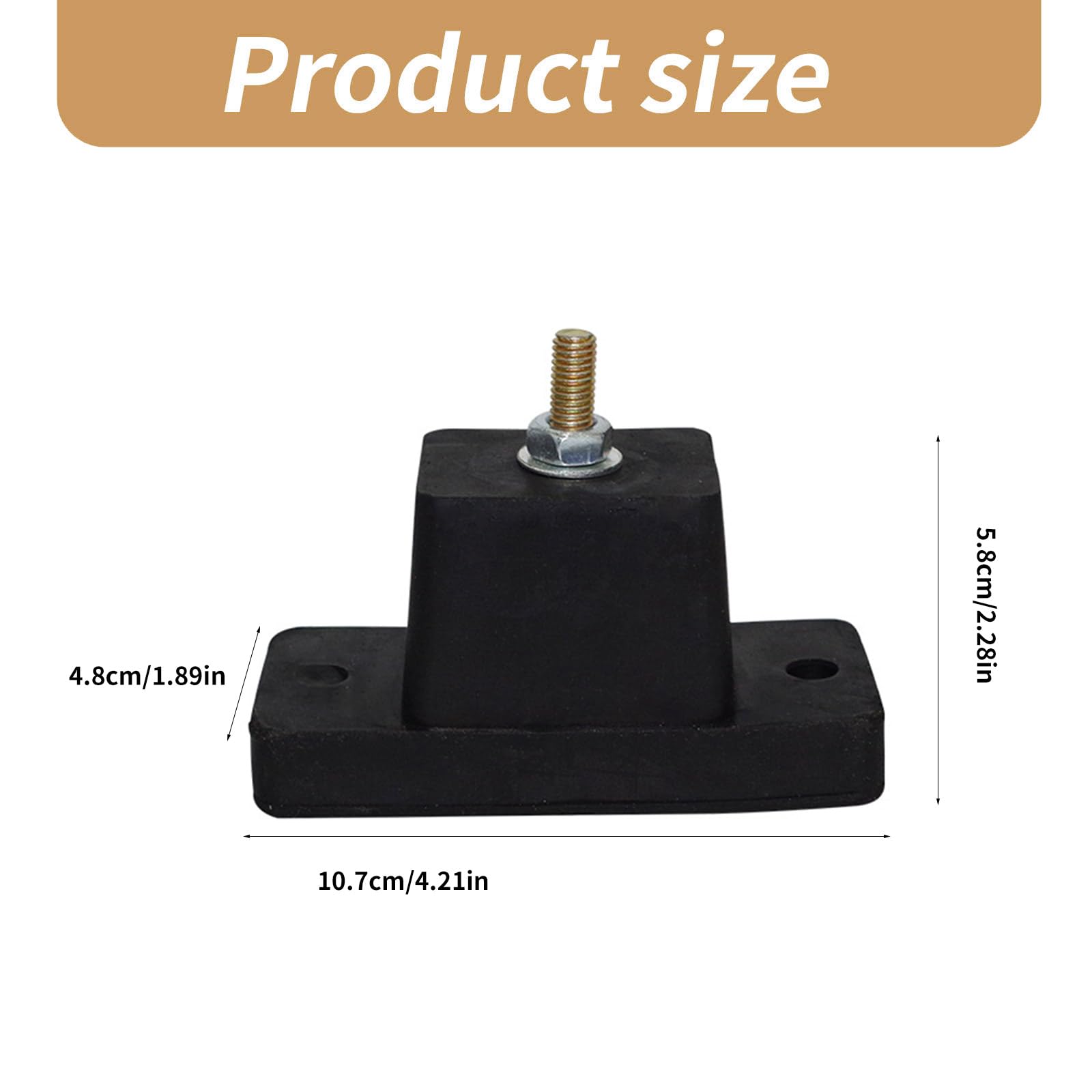 Coussin d'isolation de vibrations pour supports de condensateur Matériaux résistants pour une utilisation prolongée