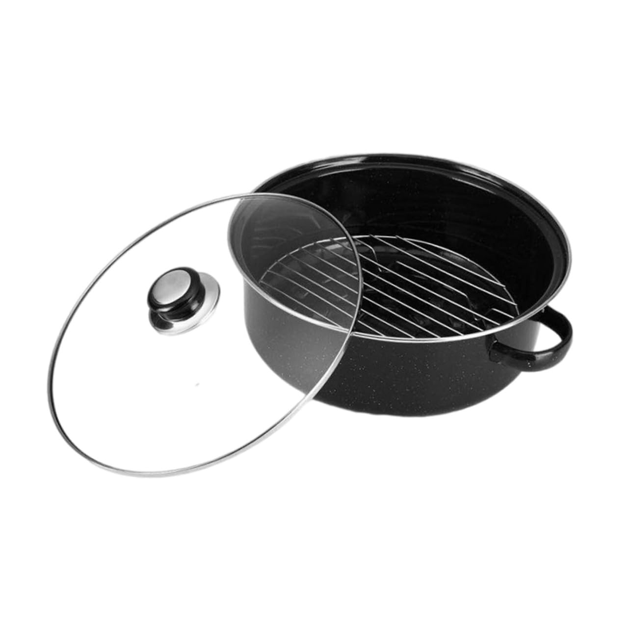GLEAVI 1Set Baked Corn Pot Cast Roaster for Sweet Potatoes Chicken Wings Wear Resistant Design Heat Uniformity for Home Cooking