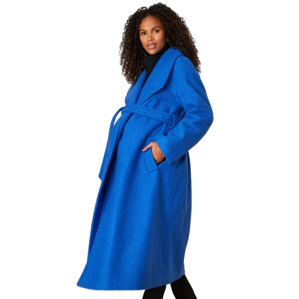 Dorothy Perkinswomens Ladies Longline Boucle Wrap Maternity Coat
