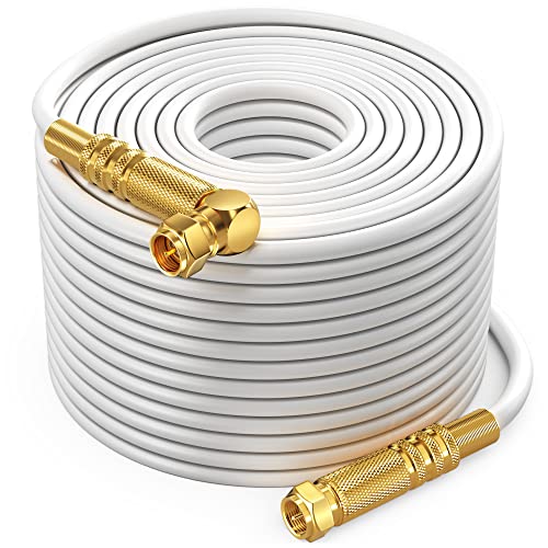Câble coaxial RG6 90m coudé à 90 degrés pour résoudre le manque de place derrière le meuble TV