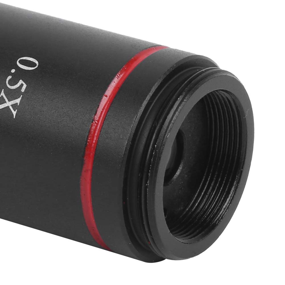 Fafeicy Mikroskop-Kameraadapter mit 0,5X Vergrößerung, C-Mount-Mikroskopkameraadapter, für CCD-Schnittstellenschrumpflinse