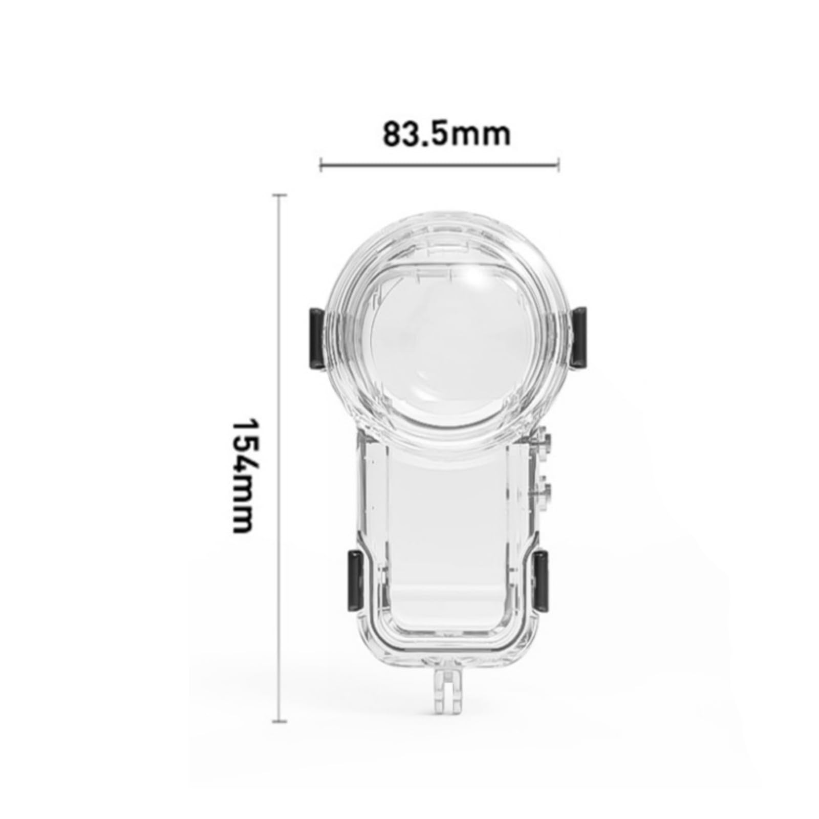 Custodia protettiva impermeabile invisibile per immersioni subacquee profondità 60 m custodia per action camera subacquea accessori
