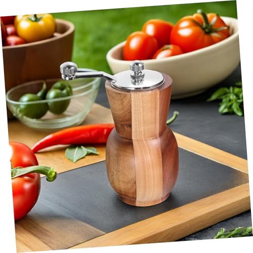 Moulin à poivre manuel compact en acier inoxydable pour cuisine et barbecue