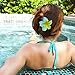 7 Pcs Hawaiian Claw Clips for Thick Hair,Flower Hair Clips Large Plumeria Clips Hibiscus Hair Clip Hair Accessories for Women