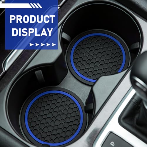 4PCS Posavasos para portavasos de coche, silicona antideslizante miniatura 3