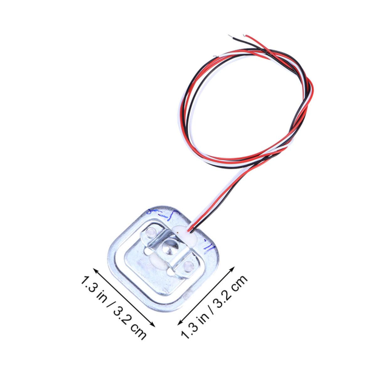 KICHOUSE 4 Pcs Body Scale Sensor Electronic Weighing Sensor Electronic Body Scale Sensor for Scales Postal Scale Sensor Half-Bridge Weighing Sensor Scale Weighing Sensor Sensors Silver