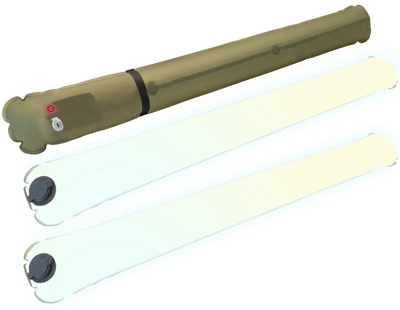 Semptec Urban Survival Technology Camping-Licht Akku: 2er-Set Aufblasbare XL-Akku-Campingleuchte mit CCT-LEDs, 190 lm, USB-C (LED-Lampen Camping, Leuchten aufblasbar, Pool)