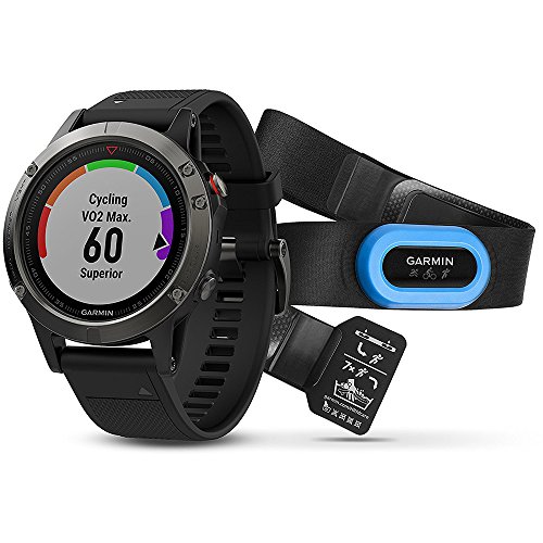 Garmin Fenix 5 Performer Bundle - Slate Gray with Black Band