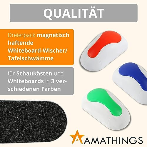 Amathings, Confezione di 3 cancellini magnetici