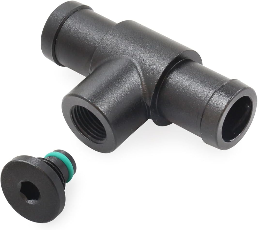 Upgraded Aluminum Heater Hose Connector Compatible For Ni-ssan 350Z 2003-2008 Infiniti Q45 2003-2007 G35 2003-2010 M35 M45 M56 FX35 FX50 QX50 QX70 Q70 92500-AR000