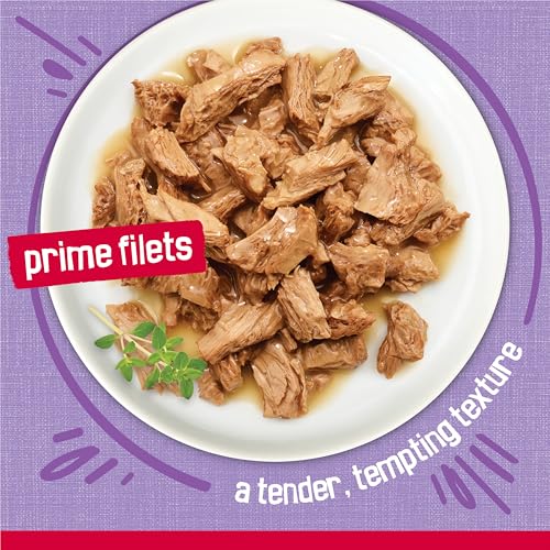 Image of Friskies Purina Prime Filets Turkey Dinner in Wet Cat Food Gravy - 5.5 oz. Cans (Pack of 48)
