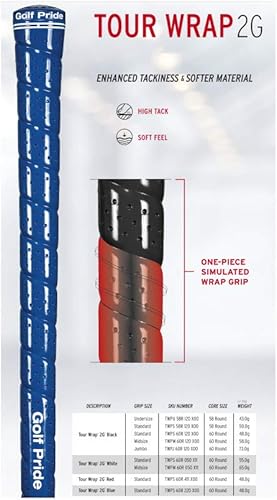 Miniatura 8 de Golf Pride - Tour Wrap 2G estándar - Conjunto de agarres para palos de golf, 13 unidades.