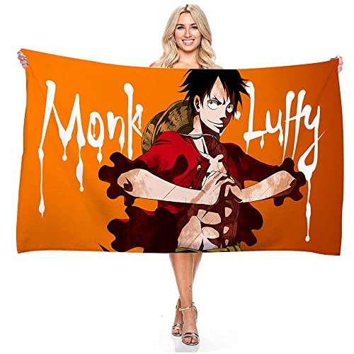 Anime ONE PIECE, Microfibre Serviettes De Plage LéGer Absorption Sans Sable SéChage Rapide Pour Plage, Voyages, Natation, Piscine, Camping,Vacances Cover