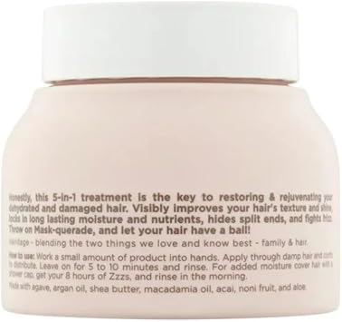 Hairitage Moisturizing Argan Oil Hair Mask, Treatment for Anti-Frizz and Hydration, Deep Nourishing Curl Repair Mask with Shea Butter, Aloe and Soy Protein for Dry, Damaged