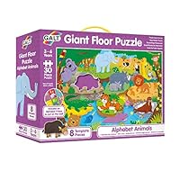 Galt Toys, Giant Floor Puzzle - Alphabet Animals, Floor Puzzles Kids, Ages 3 Years Plus
