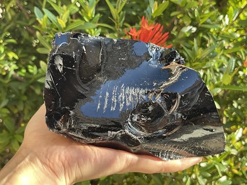 Extra Large Black Obsidian Rough Stones, 3-10