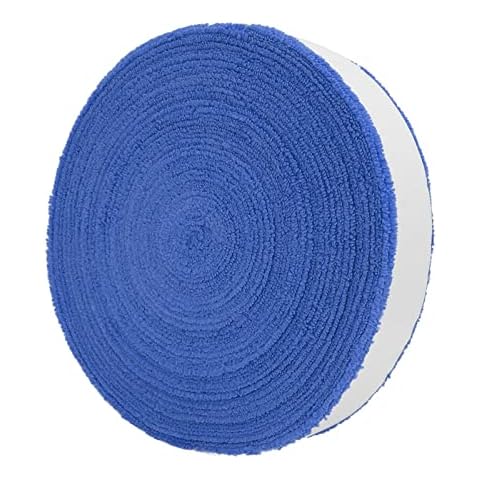 WALLFIRE 10M Badminton Tennis Racket Anti-skid Cotton Towel Grip Big Reel Towel Grip Roll Overgrip Sweatband Tape Absorbed Wraps (Color : Blue) Cover