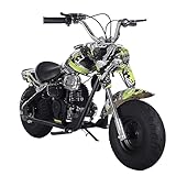 X-PRO Tempest 40 40cc 4 Stroke Mini Dirt Bike, Gas Power Bike Off Road Motorcycle with Gloves, Goggle and Face Mask (Pineapple Green)