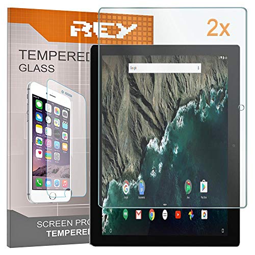 REY 2X Protector de Pantalla para Google Pixel C 10.2', Cristal Vidrio Templado Premium, Táblet