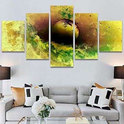 SIGNWIN 5 Panel Canvas Wall Art Modern Art...