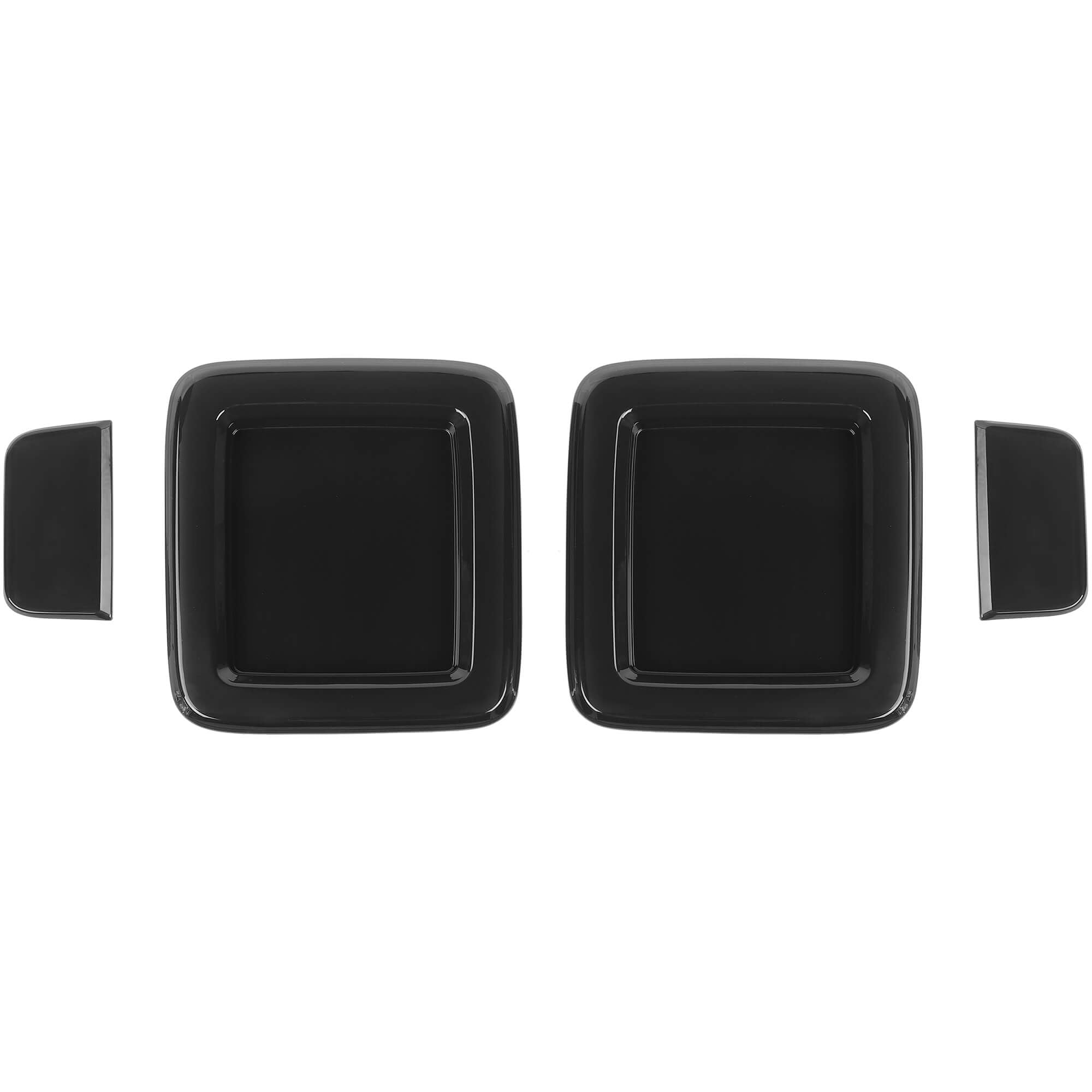 Savadicar Smoked Taillight Covers for Jeep Wrangler JL JLU 4xe 2018-Present – Rear Light Guard Lens Overlay for Factory Halogen Tail Lights, Exterior