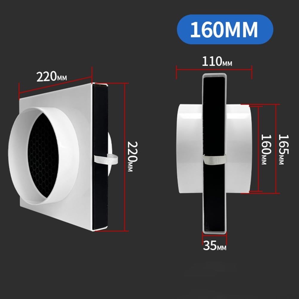HEPA-Aktivkohle-Luftfilter Für Lüftungssysteme – 110 Oder 160 Mm Rohrdurchmesser – Für PVC, PE & Alufolienrohre – Wechselfilter Für Saubere Raumluft
