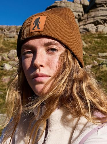 Image of Bigfoot Beanie for Men - Sasquatch Hat Winter Knit Cuffed Beanie for Women - Bigfoot Gifts for Christmas & New Year