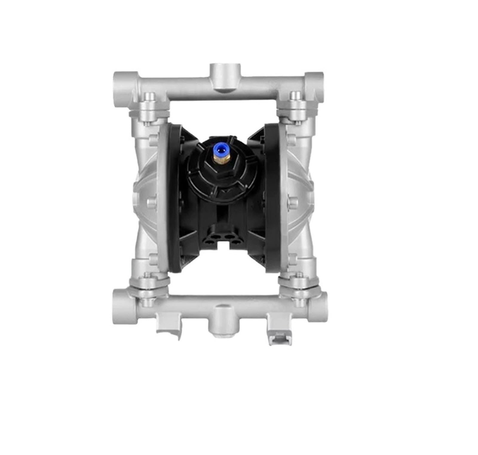 CUDTAPI QBY15 Pneumatic Diaphragm Pump Industrial Chemical Sewage Treatment Self Suction Vacuum Feed(F46,Stainless Steel 304)