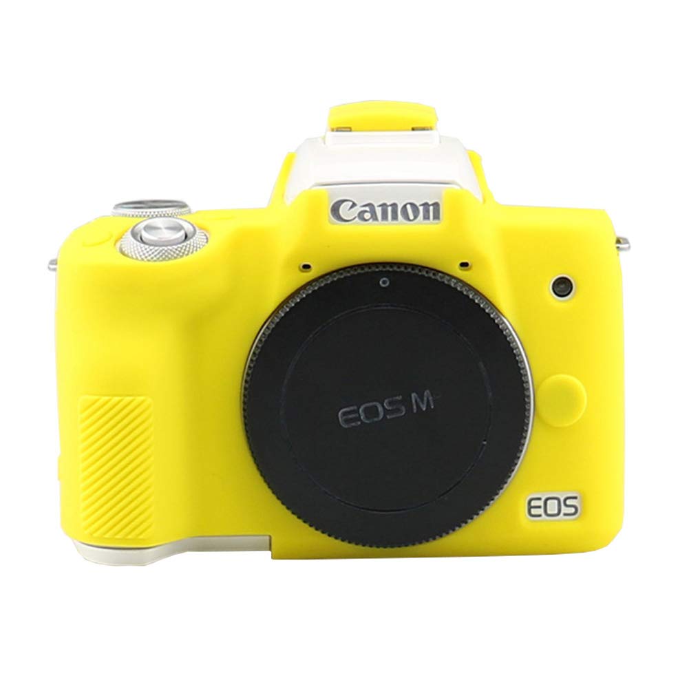 Easy Hood Case for Canon EOS M50 and M50 II Digital Camera, Anti-Scratch Soft Silicone Housing Protective Cover Protector Skin (Yellow)