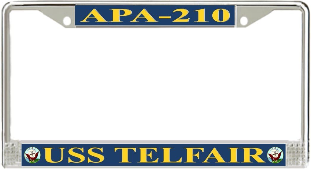 MilitaryBest USS Telfair APA-210 License Plate Frame
